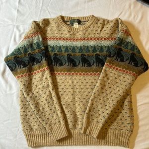 ORVIS - Women’s Wool Shetland Sweater - Labrador Print